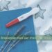 test de grossesse positif sur un calendrier